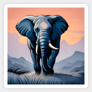 African Elephant Sticker